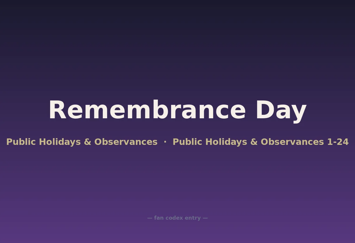 Remembrance Day