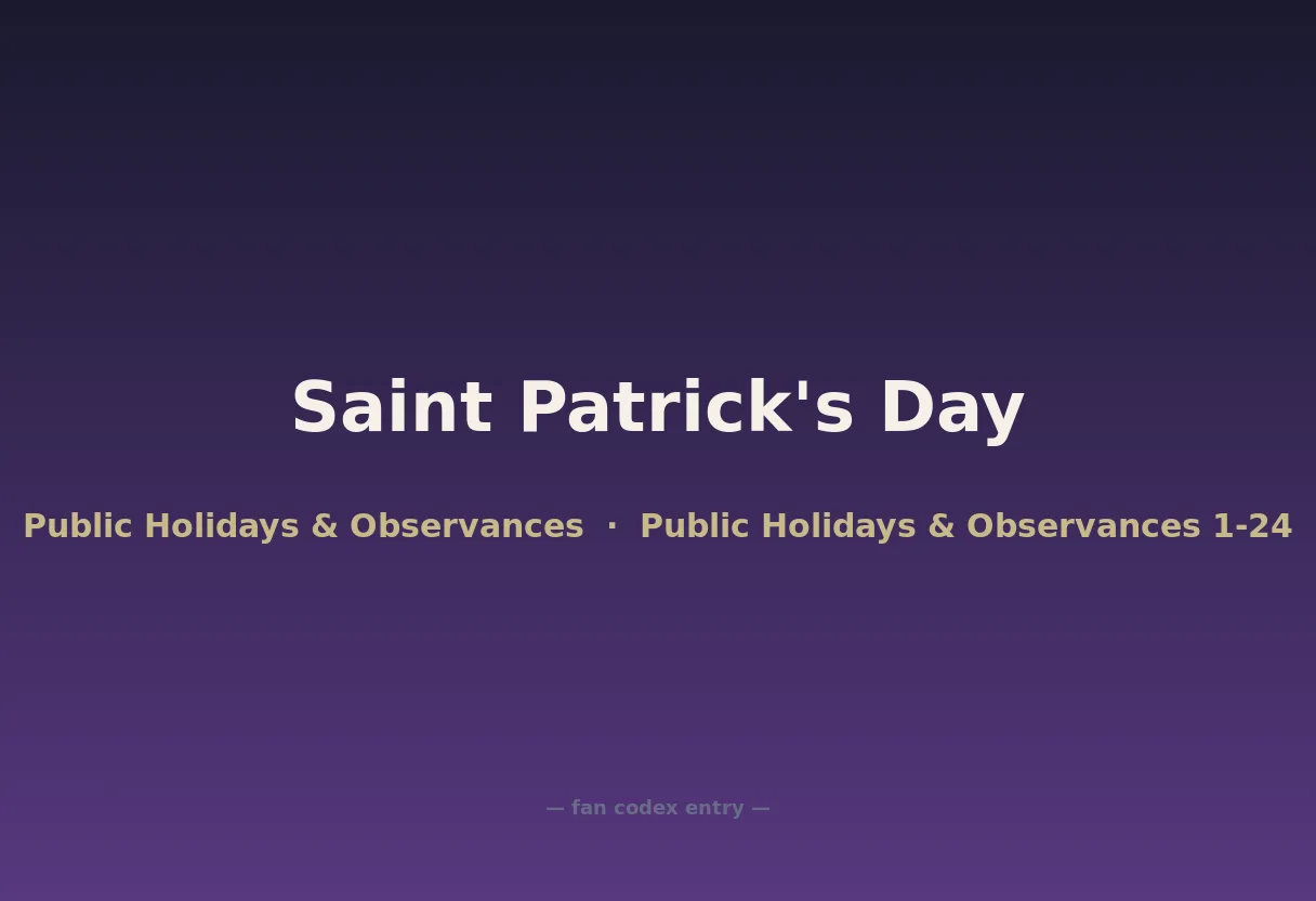 Saint Patrick's Day